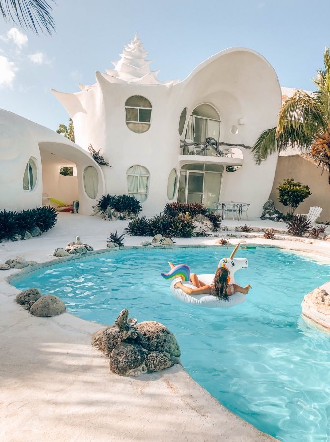 Airbnb's Shell House-Isla Mujeres Mexico