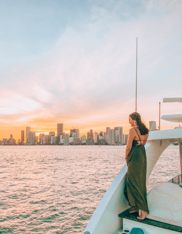 Miami yacht skyline