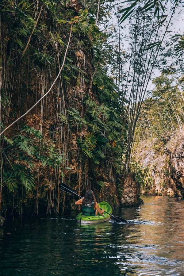 kayaking, Xenotes tour, cancun, Mexico 