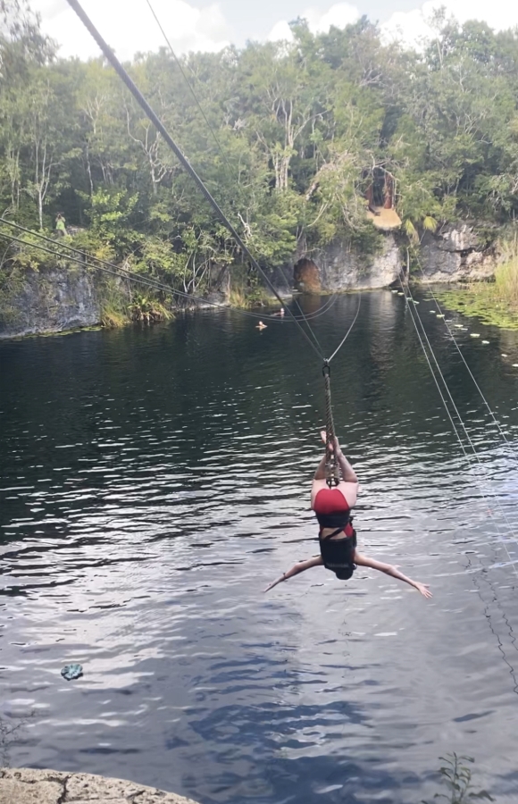 zip lining, Xenotes tour, cancun, Mexico 